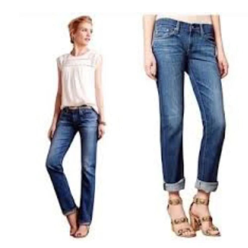 AG Adriano Goldschmied Tomboy Boyfriend fit Jeans size 27R - Picture 2 of 8